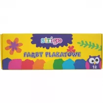 Strigo Farby plakatowe 12 x 20 ml