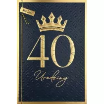 Karnet B6 Urodziny 40
