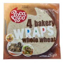 Poco Loco Tortilla pełnoziarnista Wraps Whole Wheat 25cm 4 szt.