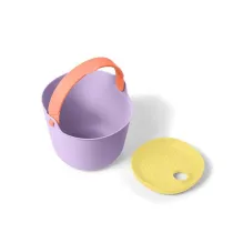 Wiaderko z sitkiem Bucki Lavender + peach Quut