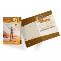 Kukartka Karnet B6 PP-2189 Urodziny 30 power