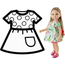 Ubranko dla lalek 32cm Paola Reina