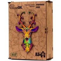 Puzzle drewniane eko 95 el. Szlachetny jele� A3 Maksik