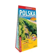 Polska mapa samochodowa 1:750 000 laminat 2026