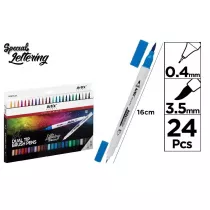 Artix Marker dwustronny pdzelkowy 24 kolory