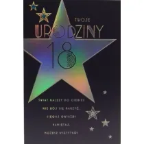 Karnet okazjonalny B6 z koperta 18 urodziny PAN DRAGON HM200-3080