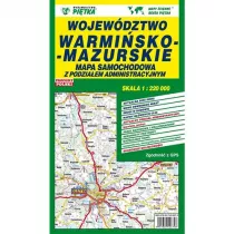 Wojewdztwo Warmisko-Mazurskie 1:220 000 mapa