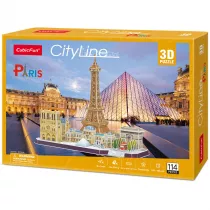 Puzzle 3D 114 el. City Line Paris Cubic Fun