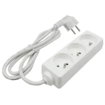 Przed�u�acz . 3-gn. 1.5m+Z (3x1mm2) EcoLight M20551 bia.
