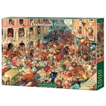 Puzzle 3000 el. Bull Run in Pampeluna Castorland