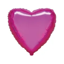 Balon Flexmetal foliowy Serce ciemnor�owe 45cm