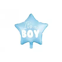 PartyDeco Balon foliowy Gwiazdka It's a boy niebieski 48cm