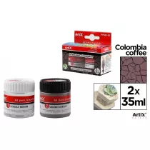 Artix Farba akrylowa kawowy 35ml + rodek tworzcy
