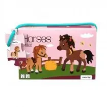 Puzzle 3 ukadanki Konie 6, 9, 12el Barbo Toys