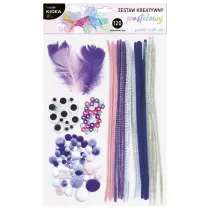Kidea Pastelowy zestaw kreatywny 120 elementw