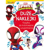 Du�e naklejki. Ksi��ka do kolorowania i uzupe�niania. Marvel Spidey i Super-kumple