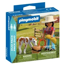 Playmobil DuoPack Kowbojka ze �rebakiem 72026