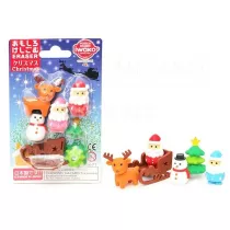 Iwako Zestaw gumek do cierania - Boe Narodzenie