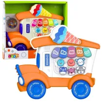 LeanToys Pianinko elektryczne dla malucha pomara�czowe
