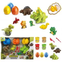 Masa plastyczna z foremkami dinozaury Trifox