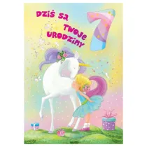 Art Nuvo Karnet 7 urodziny jednoro�ec