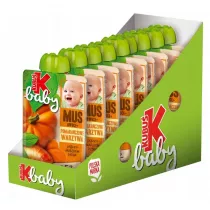 Kubu Baby Mus po 5 miesicu jabko-marchew-dynia zgrzewka 9 x 100 g