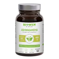 Biowen Ashwagandha ekstrakt (400 mg) Suplement diety 120 kaps.