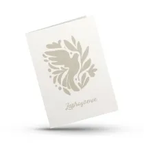 Kartka sk�adana - Zaproszenie - go��b - be�