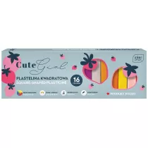 Interdruk Plastelina kwadratowa  Cute Girl 16 szt.