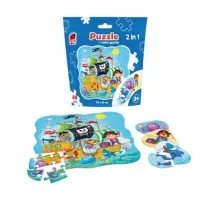 Puzzle w saszetce 49 el. Piraci + mini gra Roter Kafer