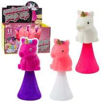 Skacz�cy jednoro�ec na spr�ynie Pop Up 10cm MIX
