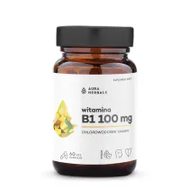 Aura Herbals Witamina B1 100 mg, tiamina Suplement diety 60 kaps.