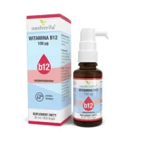 Medverita Witamina B 12 100 uq metylokobalamina suplement diety 30 ml