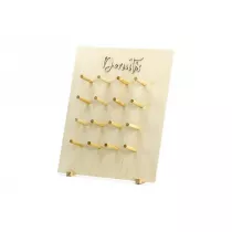 PartyDeco �ciana na Donuty naturalne drewno 45x55cm