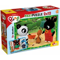 Puzzle 2 x 12 el. Supermaxi. W szkole Bing Lisciani