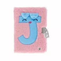 Starpak Pamitnik pluszowy zamykany Pink J wieccy