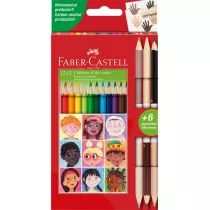 Faber-Castell Kredki tr�jk�tne Children of the World 15 szt.