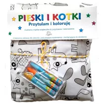 Pieski i kotki. Przytulam i koloruj