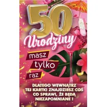 Yeku Karnet Urodziny z nak�adk� na butelk� 50