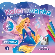 Malowanka 200X190 Kolorowanka z tatua�ami FLUO. Czarodziejki SKRZAT 078831 SK