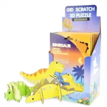 Puzzle 3D zdrapki �wiec�ce w ciemno�ci Dinozaury Robe
