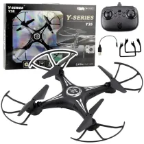 Dron Y-35 R/C obr�t 360 czarny LeanToys