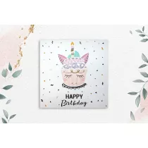 Henry Karnet kwadratowy Tort Unicorn