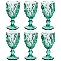 Mondex Komplet kieliszkw Elise Turkus 6 x 300 ml