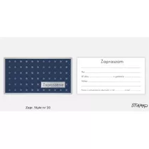 Stamp Zaproszenia Style wz�r nr 10 10 szt.