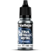 Vallejo: 77.180 - True Metallic Metal - Airbrush - Obsidian Black (18 ml)