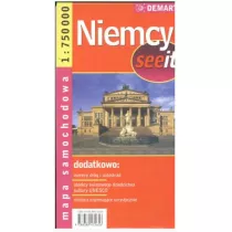Niemcy 1:750 000 mapa samochodowa