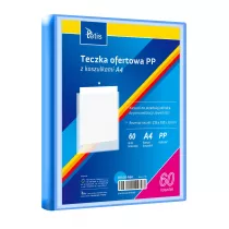 Teczka ofertowa A4 PP + 60 koszulek niebieska