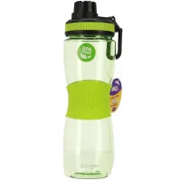 Bidon na wod� Strigo z gumowym uchwytem zielony