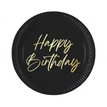 Procos Talerzyki papierowe Happy Birthday 23cm 8 szt.